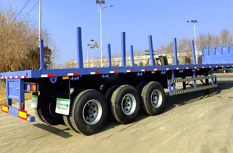 Tri Axle Flatbed Trailer For Sale​-1