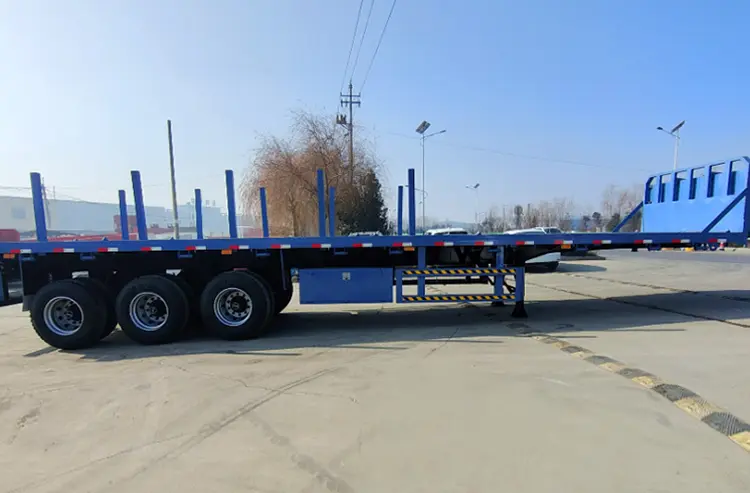 Tri Axle Flatbed Trailer For Sale​-2